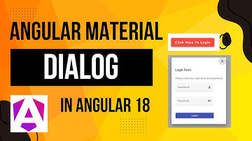 How to create Angular Material Dialog/Pop-up in Angular 18?