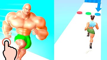 Muscle Rush Smash Running - Muscle Rush Man And Girl Run - All Levels iOS Android GamePlay