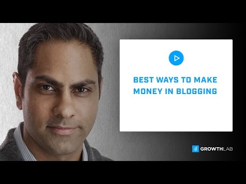 Ask Ramit - Best ways to make money in blogging