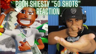 Pooh Shiesty - 50 Shots [Official Audio] REACTION