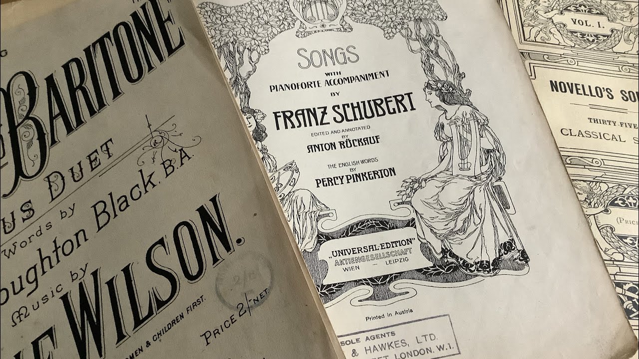 Vintage and Antique Music paper for your Junk Journal, Collage and Crafts