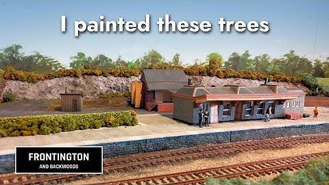 Painting trees on my backscene | Modelling a GWR branch line | Episode 20