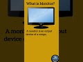WHAT IS MONITOR? मॉनिटर की परिभाषा क्या है?@Priyankacomputerlearningpoint
