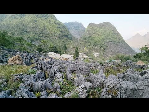Video Ngôi làng cô đơn cao vút ở giữa rừng đá tai mèo Hà... - youtube