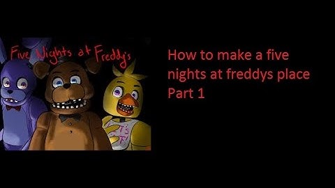 Minecraft: PlayStation®4 Edition How to make a Five Nights at Freddy’s Map Tutorial Part 1