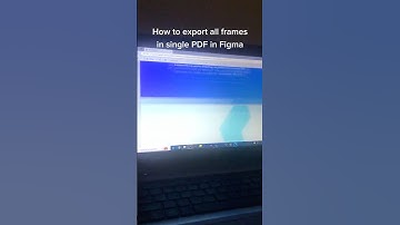 Export all frames in one pdf easily in figma #figmatutorial