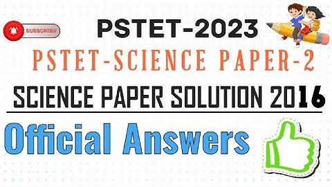 PSTET-2023|| Pstet science paper-2||Pstet paper-2 previous year paper Science 2016 |Pstet science