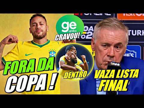 URGENTE ! NEYMAR FORA DA COPA VAZOU A LISTA ! ANCELOTTI TOMA INVERTIDA DO LYON ! ENDRICK E +