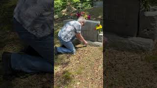 Phyllis Thompson Halle - Ashes on Grandparents grave