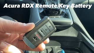 How to change remote battery in a 2021 Acura RDX