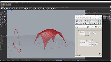 Catenary Structures -  Kangaroo 2 in Grasshopper