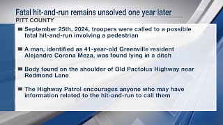 Fatal Pitt County hit-and-run remains unsolved one year later