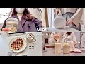 Office workers weekly vlog enjoying stay home work hard homemade waffles cooking