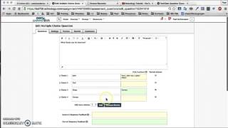 Schoology: MC Test Questions--Adding Feedback