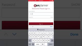 iphone zen planner members app setup screenshot 5
