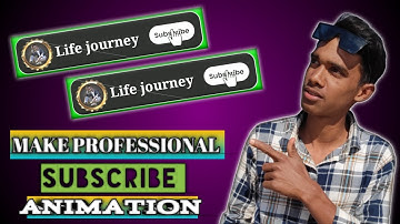 How to make professional YouTube subscribe button animation| subscribe button kaise Banaye