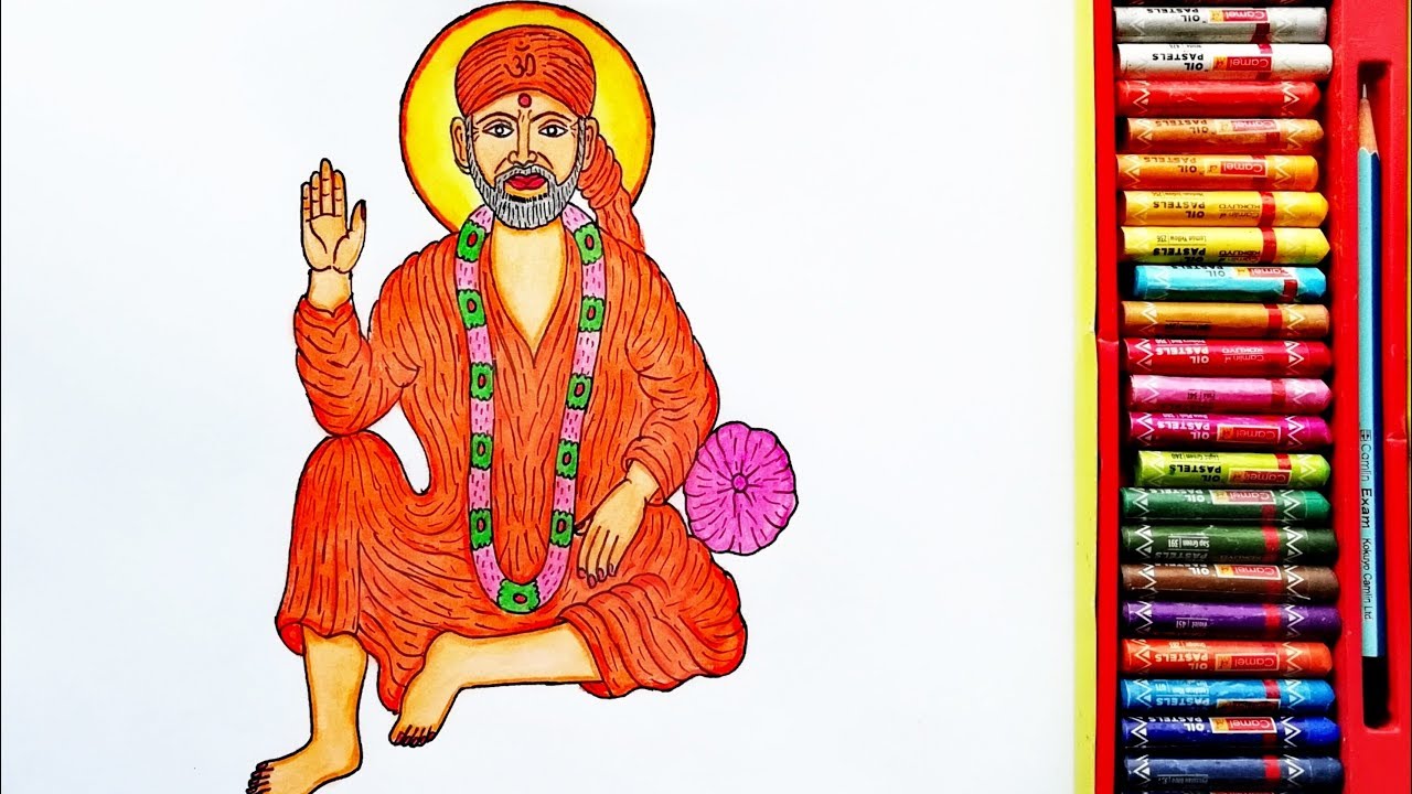 How to Draw Sai Baba Step By Step | Drawing Of Lord Sai Baba | Sai ...