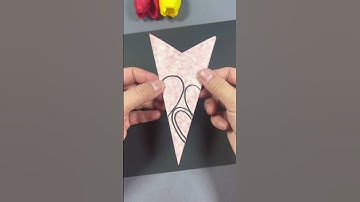 Cut out the heart shape Cắt hình trái tim  khéo tay