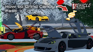 Roblox Vehicle Legends (Winter Event) How to grind candy fast