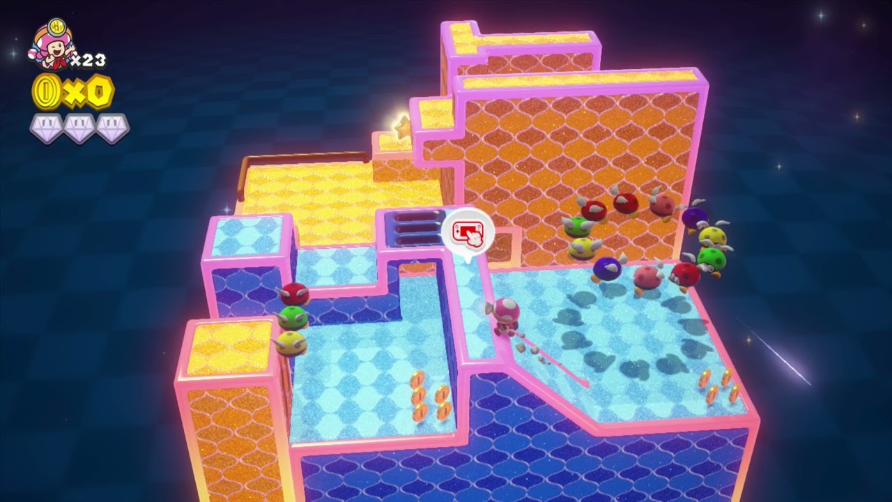 Captain Toad: Treasure Tracker 100% Walkthrough Episode 3-22 Touchstone Turmoil