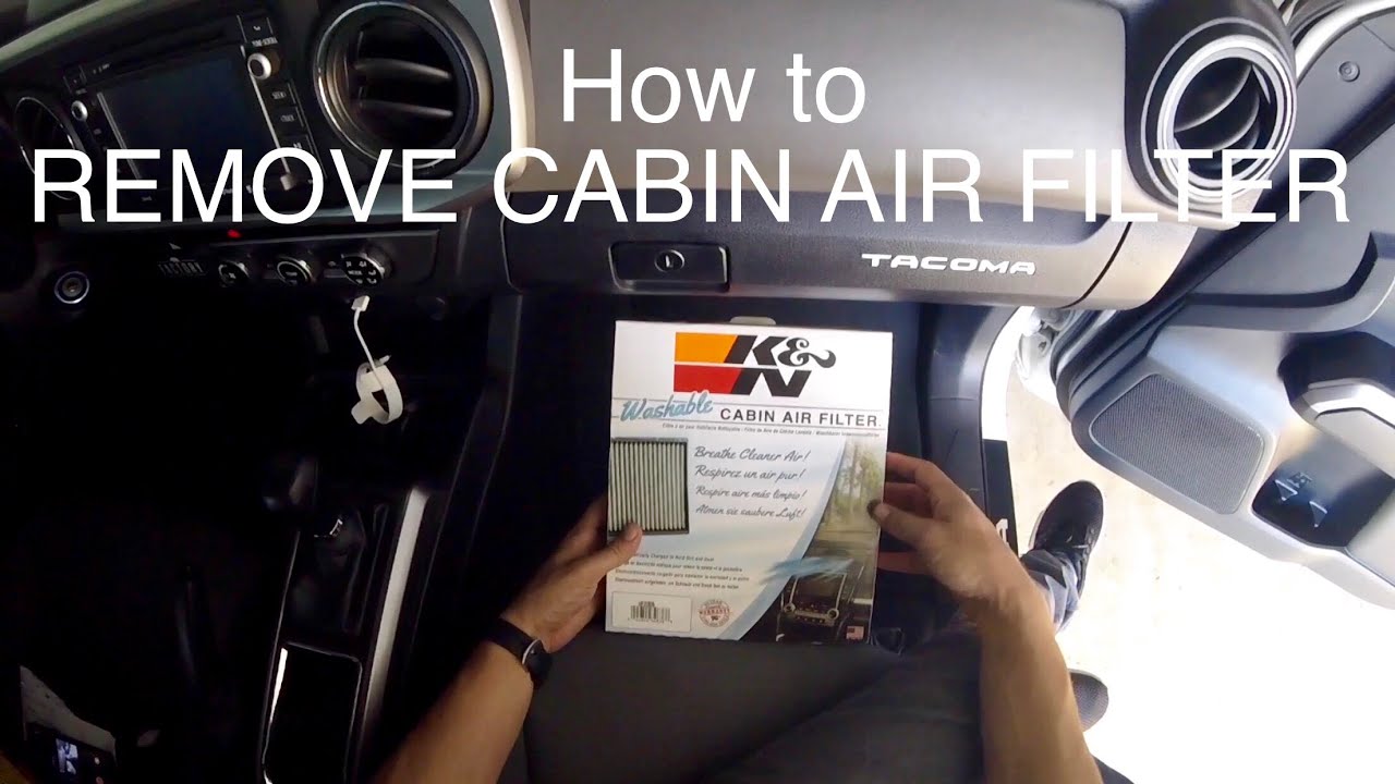 Tacoma cabin air filter change - YouTube