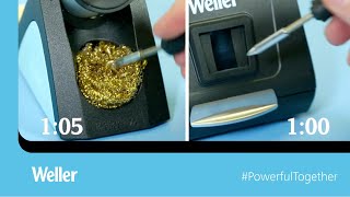 Clean soldering tips in under 1s! | WellerTools automatic tip cleaner