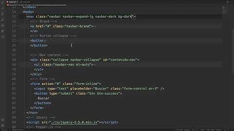 Curso Bootstrap - Componentes, barra de navegación (navbar) con formulario.