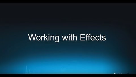 Effects with Wwise 2017.2