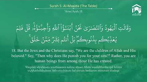 Surah Al-Maaida | Sheikh Saud Al-Shuraim | سورة المائدة بصوت الشيخ سعود الشريم – English Translation