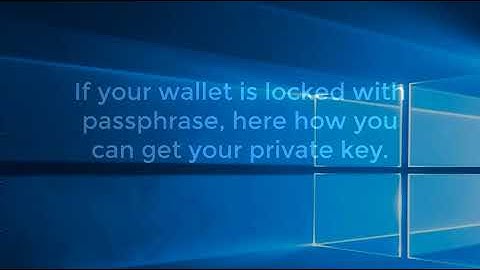 IoP core wallet - how to get your private key