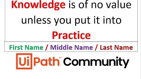UseCase-0020- Scrap First Name / Middle Name / Last Name from Full Name | Payment Receipt Email