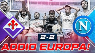 😢ADDIO EUROPA! FIORENTINA 2-2 NAPOLI | LIVE REACTION NAPOLETANI HD