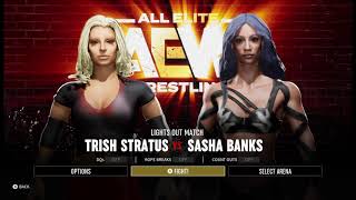 WWE VS AEW FIGHT FOREVER: TRISH STRATUS VS MERCEDES MONE #AEW #WWE #WRESTLING #GAME