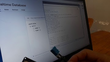 DHT11 giao tiếp với ESP32 và cập nhật độ ẩm lên Google firebase