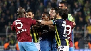 Fenerbahçe-Trabzsonspor MAÇ SONU KAVGA OLAY Görüntüler İzle 6.10.2013