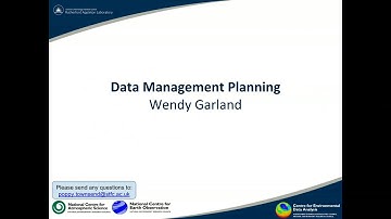 Give Us Your Data Webinar, Section 2 - Data Management Planning
