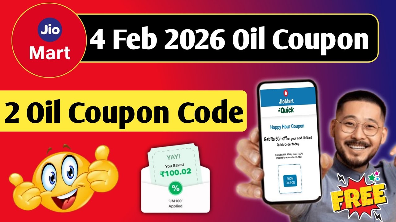 Jiomart Oil Coupon Code Today | Jiomart 100 Free Shopping | Jiomart 100 off coupon 