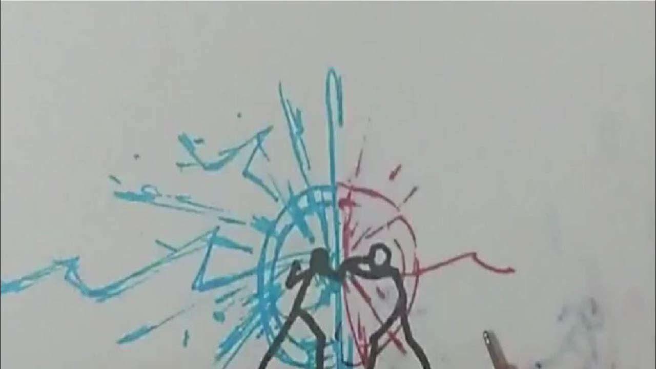 Flipbook Animation Fight 53 Lighting VS Fire Stickman Animation Fight! YouTube