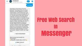 FREE WEB SEARCH IN MESSENGER | A QUICK TUTORIAL | QueenTV screenshot 4
