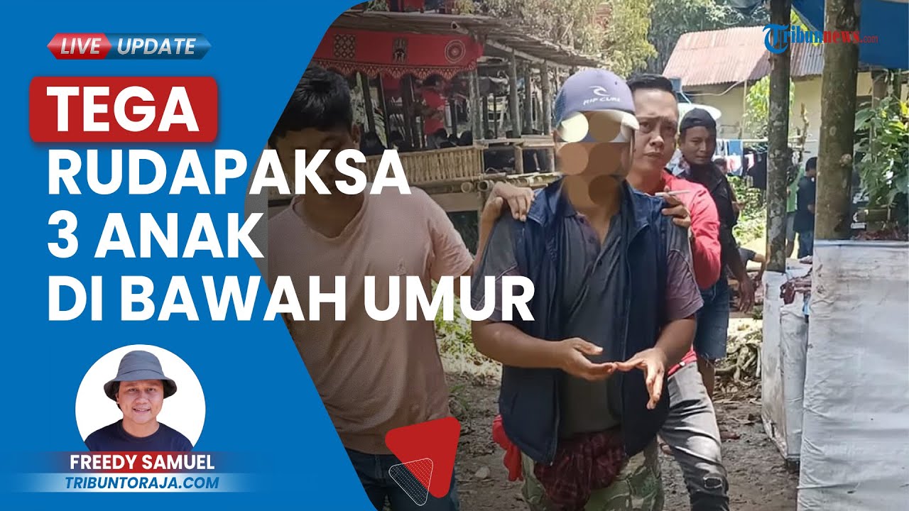 Miris! Pria Sesean Toraja Utara Rudapaksa 3 Anak di Bawah Umur, Korban Usia 5 Tahun Diimingi Rp 5000