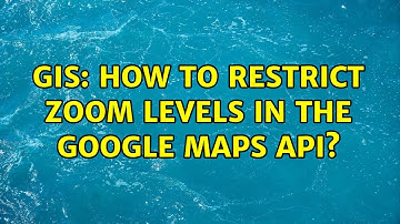 GIS: How to restrict zoom levels in the Google Maps API?