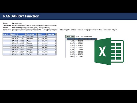 Excel RANDARRAY Function - Beginner Tutorial with examples