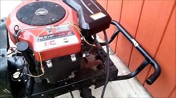 Simple garden tractor vertical engine test stand preview