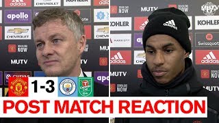Ole Gunnar Solskjaer & Marcus Rashford | Post Match Reaction | Manchester United 1-3 Manchester City