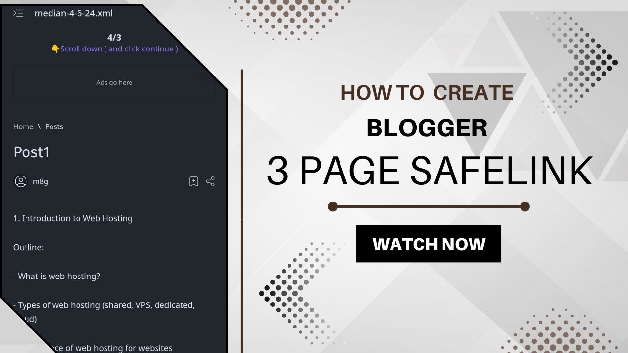 How to create organic safe link on blogger