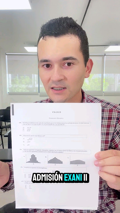 Así es una sección de pensamiento matemático del examen EXANI II 😊 #profecristian