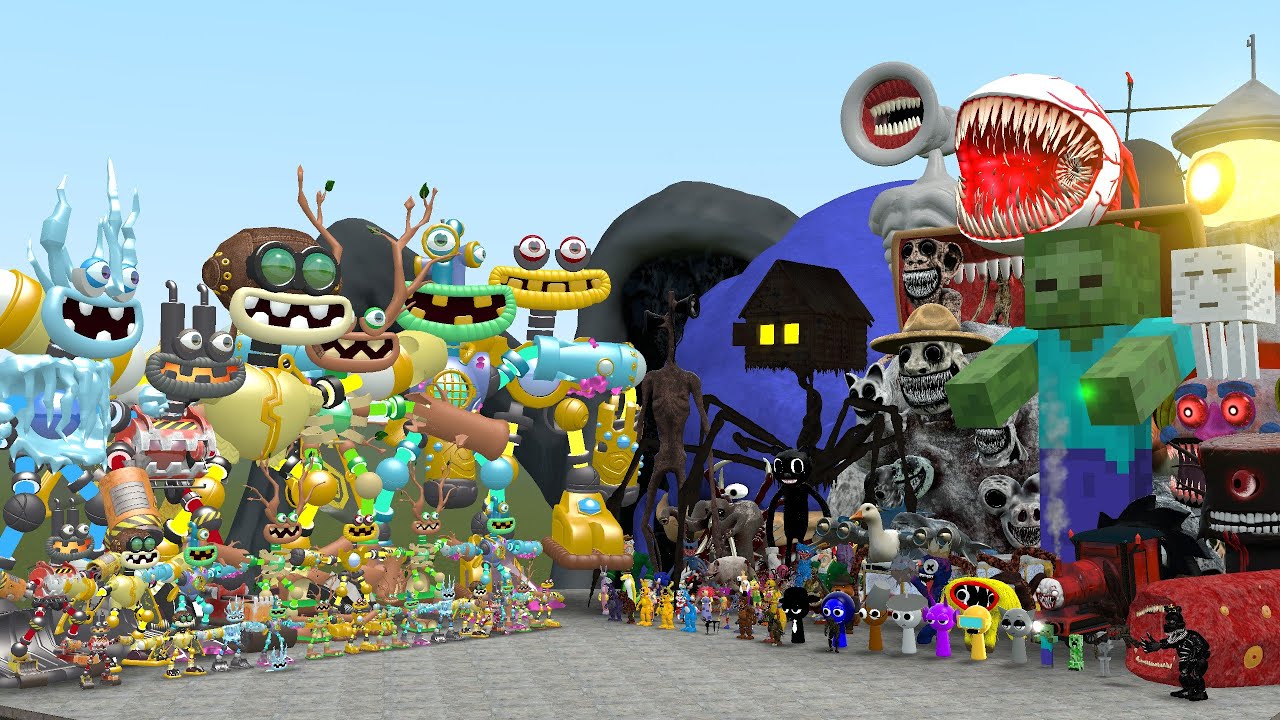 MY SINGING MONSTERS VS ALL MONSTERS (Garry's Mod)