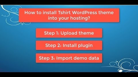 How to install TEEPRO -  WordPress T-shirt theme into your hosting