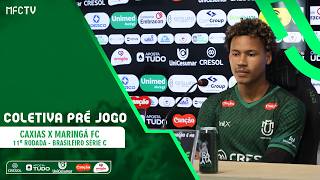Coletiva pré-jogo - Jhow Alecxander e Moisés Egert - Caxias x Maringá FC - 11ª Rodada Série C 2026