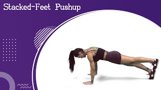 Stacked Feet Pushup